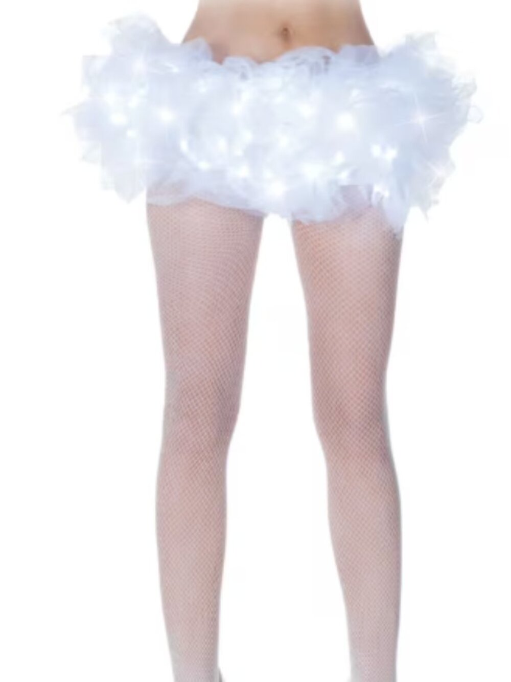 NEW Underwraps Women's Light Up White TuTu, One Size